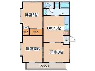 いちごハイツⅠの物件間取画像